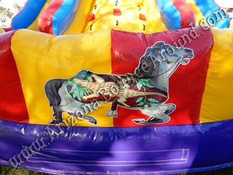 Carnival themed inflatable slide rental Phoenix Arizona